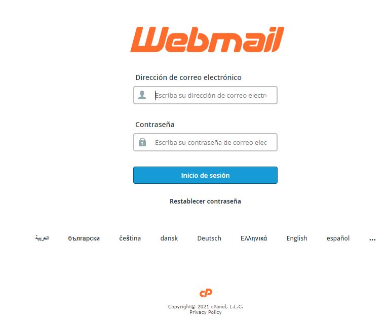 como acceder a webmail con cPanel